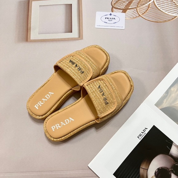 Prada Women's Platform Strap Slippers - Picture 1 of 5